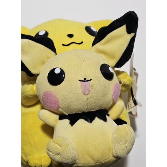 Vintage Pikachu And Pichu Band Presto Plushies 2000 DX Deluxe Stuffed Animal Toy - Picture 4 of 16